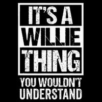 ItS A Willie Thing You WouldnT Understand First Name 7-Panel Snapback Hat
