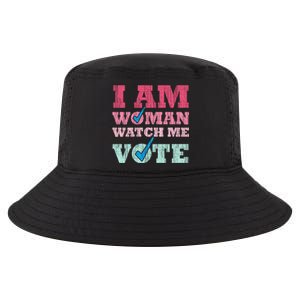 I Am Woman Watch Me Vote 2024 Cool Comfort Performance Bucket Hat