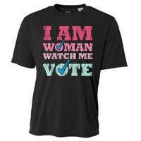 I Am Woman Watch Me Vote 2024 Cooling Performance Crew T-Shirt