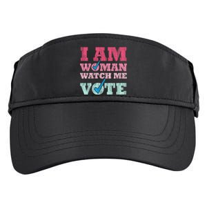 I Am Woman Watch Me Vote 2024 Adult Drive Performance Visor