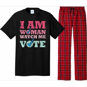 I Am Woman Watch Me Vote 2024 Pajama Set