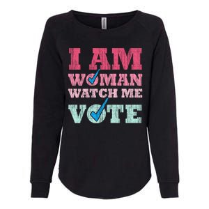 I Am Woman Watch Me Vote 2024 Womens California Wash Sweatshirt