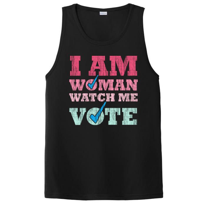 I Am Woman Watch Me Vote 2024 PosiCharge Competitor Tank