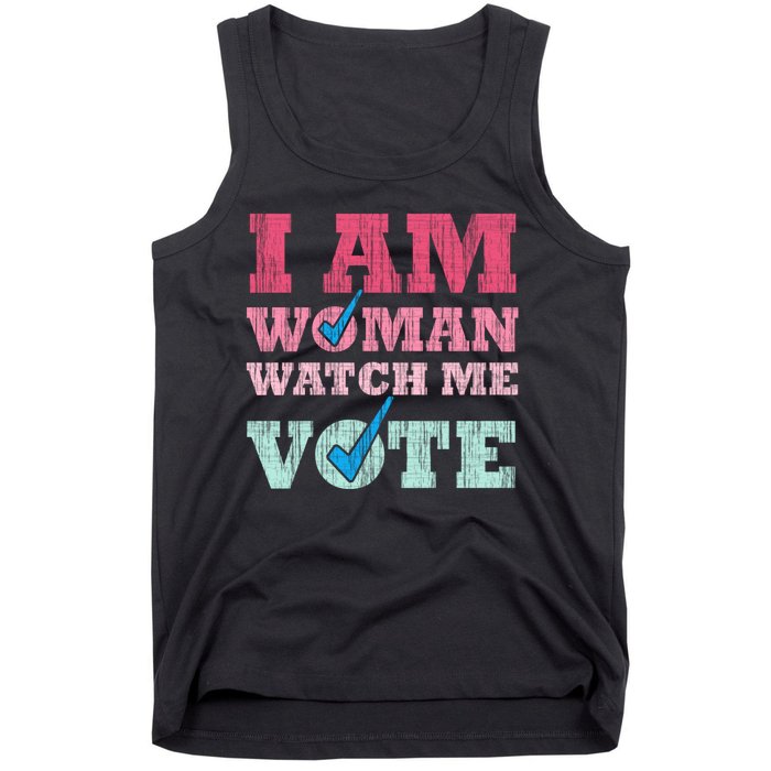 I Am Woman Watch Me Vote 2024 Tank Top