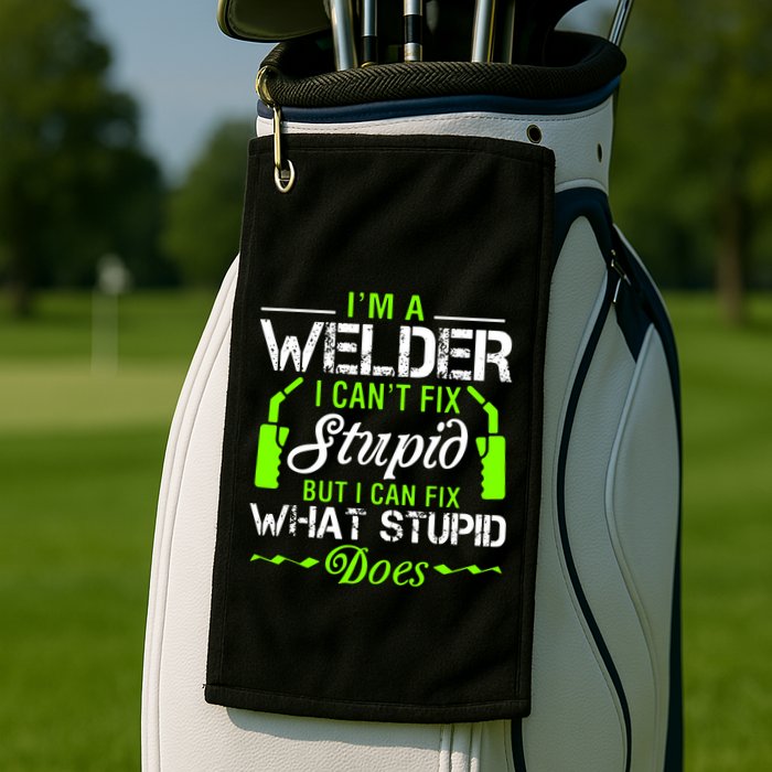 Im A Welder I Cant Fix Stupid Golf Towel
