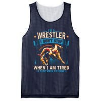 Im A Wrestler Dont Stop Funny For Wrestling Dad Mom Son Mesh Reversible Basketball Jersey Tank