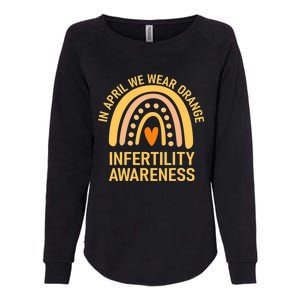 In April We Wear Orange Infertility Awareness Week Womens California Wash Sweatshirt