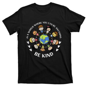 In A World Be Kind Earth Anti Bullying Unity Day Orange T-Shirt