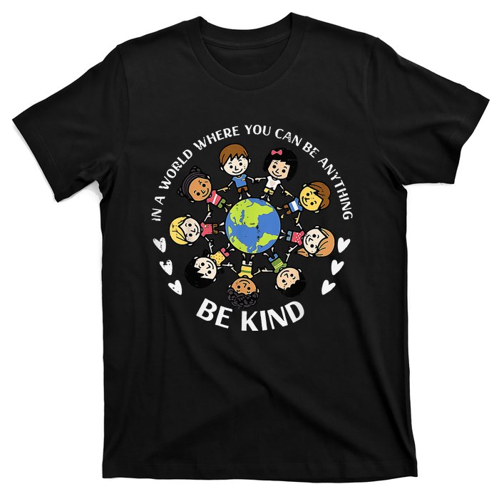 In A World Be Kind Earth Anti Bullying Unity Day Orange T-Shirt