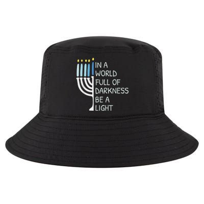 In A World Full Of Darkness Be A Light Happy Hanukkah Cool Comfort Performance Bucket Hat