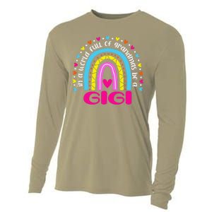 In A World Full Of Grandmas Be A Gigi Happy Mother's Day Cooling Performance Long Sleeve Crew