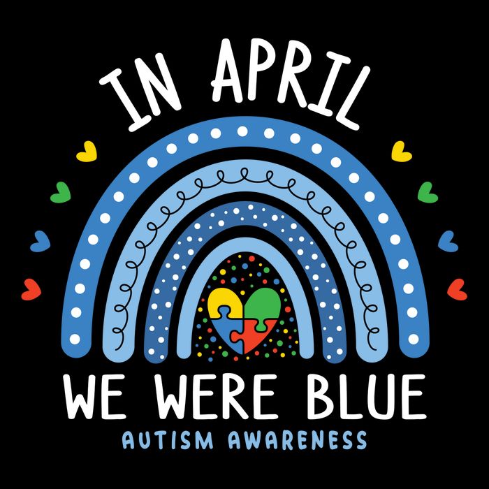 In April We Wear Blue Autism Awareness Bucket Hat