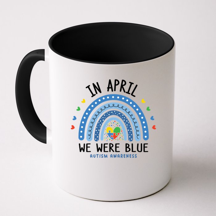 In April We Wear Blue Autism Awareness Mug