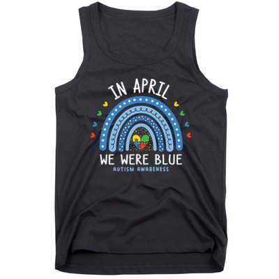 In April We Wear Blue Autism Awareness Tank Top
