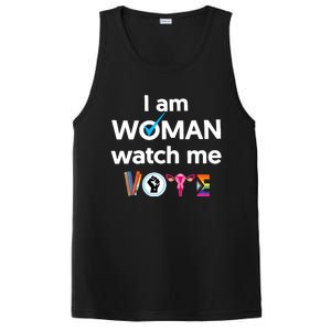 I Am Woman Watch Me Vote PosiCharge Competitor Tank