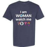 I Am Woman Watch Me Vote Garment-Dyed Heavyweight T-Shirt