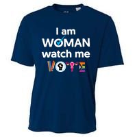 I Am Woman Watch Me Vote Cooling Performance Crew T-Shirt