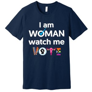 I Am Woman Watch Me Vote Premium T-Shirt