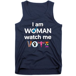 I Am Woman Watch Me Vote Tank Top