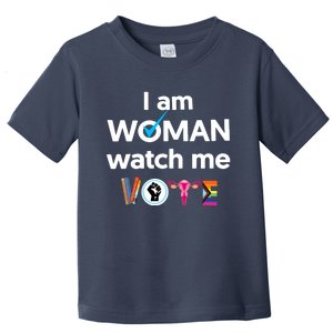 I Am Woman Watch Me Vote Toddler T-Shirt