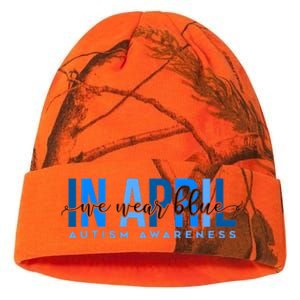 In April We Wear Blue Autism Awareness Kati Licensed 12" Camo Beanie