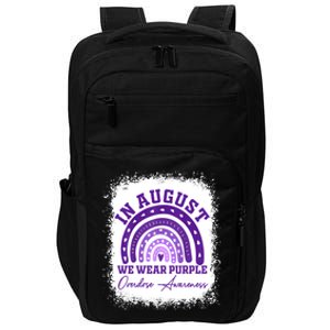 In August We Wear Purple Overdose Awareness Impact Tech Backpack