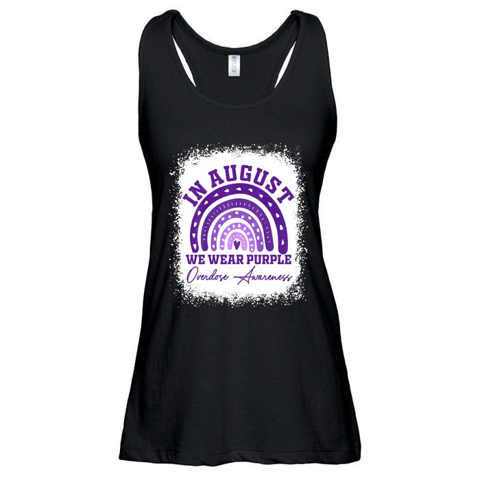 In August We Wear Purple Overdose Awareness Ladies Essential Flowy Tank