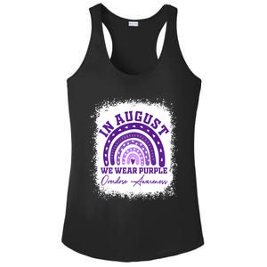 In August We Wear Purple Overdose Awareness Ladies PosiCharge Competitor Racerback Tank