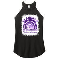 In August We Wear Purple Overdose Awareness Women's Perfect Tri Rocker Tank