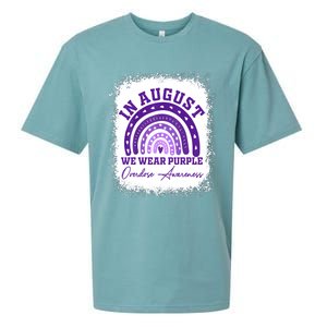 In August We Wear Purple Overdose Awareness Sueded Cloud Jersey T-Shirt