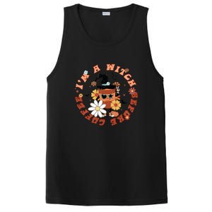 Im A Witch Before Coffee Halloween Skull Skeleton Pumpkin Gift PosiCharge Competitor Tank