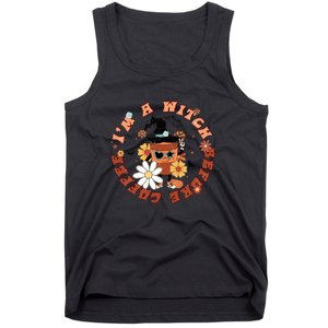 Im A Witch Before Coffee Halloween Skull Skeleton Pumpkin Gift Tank Top