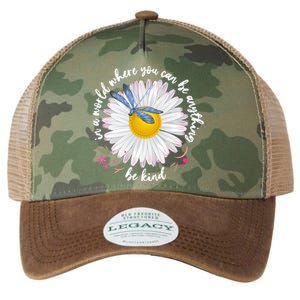 In A World Where You Can Be Anything Be Kind Daisy Legacy Tie Dye Trucker Hat