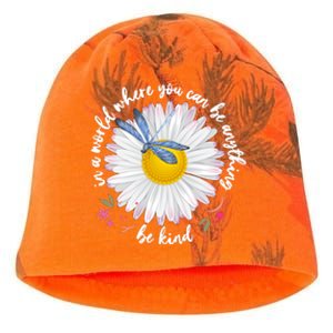 In A World Where You Can Be Anything Be Kind Daisy Kati - Camo Knit Beanie