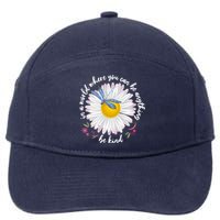 In A World Where You Can Be Anything Be Kind Daisy 7-Panel Snapback Hat