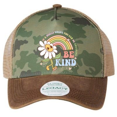 In A World Where You Can Be Anything Be Kind Kindness Legacy Tie Dye Trucker Hat