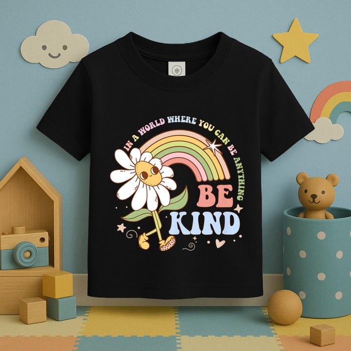 In A World Where You Can Be Anything Be Kind Kindness Toddler T-Shirt