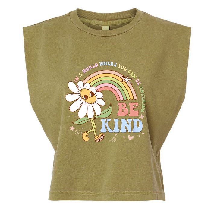 In A World Where You Can Be Anything Be Kind Kindness Garment-Dyed Women's Muscle Tee