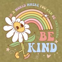 In A World Where You Can Be Anything Be Kind Kindness Garment-Dyed Women's Muscle Tee