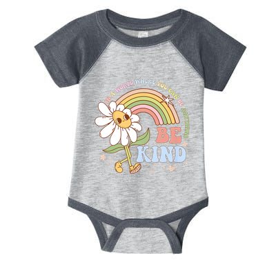In A World Where You Can Be Anything Be Kind Kindness Infant Baby Jersey Bodysuit