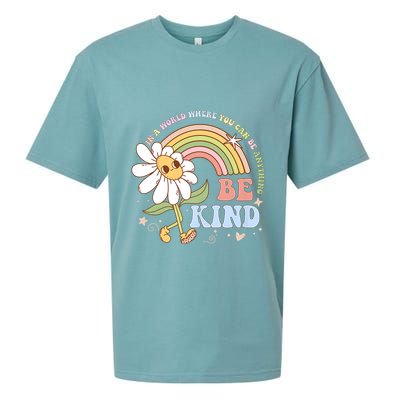 In A World Where You Can Be Anything Be Kind Kindness Sueded Cloud Jersey T-Shirt