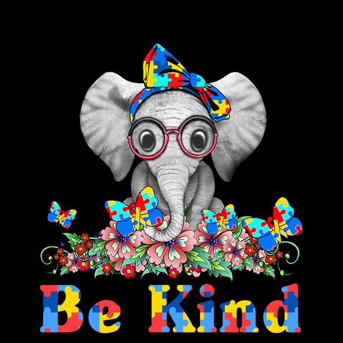 In A World Where You Can Be Anything Be Kind Autism Elephant Mug