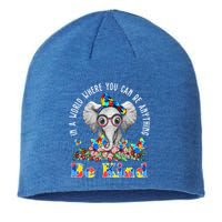 In A World Where You Can Be Anything Be Kind Autism Elephant Sustainable Beanie