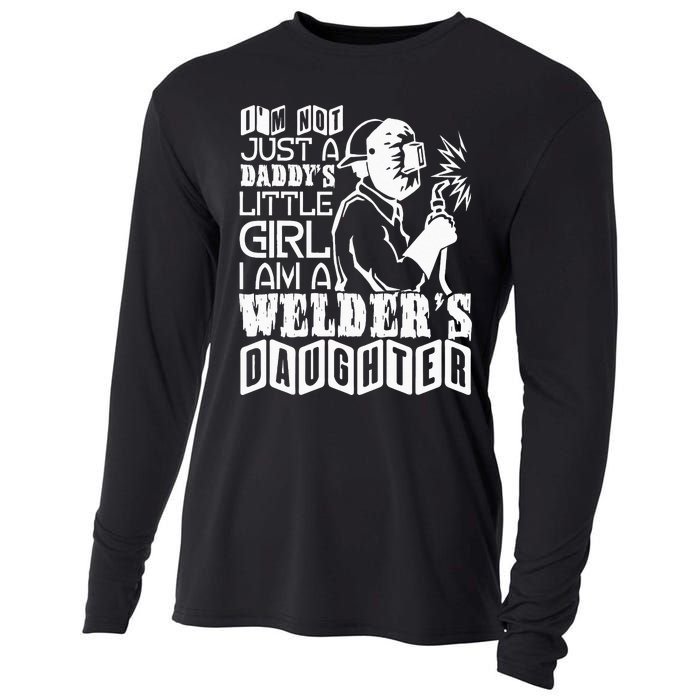 I'm A Welder's Daughte Welder Dad Cooling Performance Long Sleeve Crew