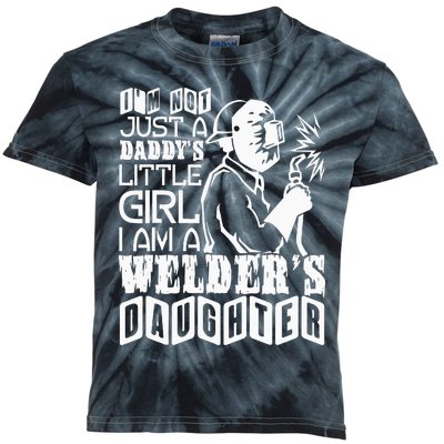 I'm A Welder's Daughte Welder Dad Kids Tie-Dye T-Shirt