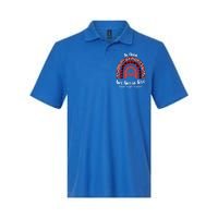 In April We Wear Red Instead Autism People Acceptance Gift Softstyle Adult Sport Polo