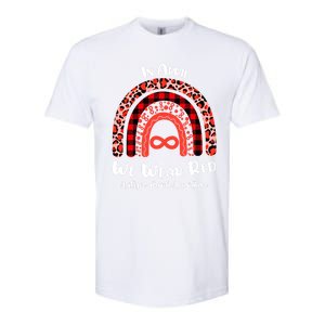 In April We Wear Red Instead Autism People Acceptance Gift Softstyle CVC T-Shirt