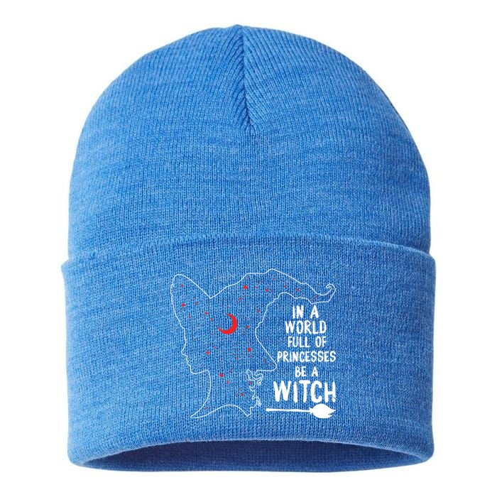 In A World Full Of Princesses Be A Witch Halloween Season Gift Sustainable Knit Beanie