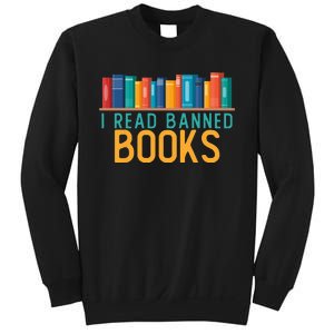 I Am With The Banned Books Funny I Read Banned Books Sweatshirt