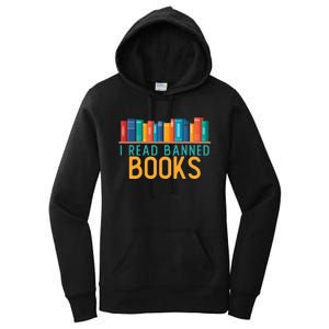 I Am With The Banned Books Funny I Read Banned Books Women's Pullover Hoodie